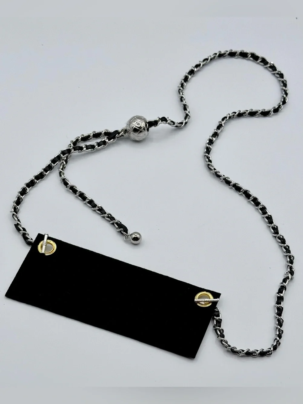 CHANEL Black Caviar Leather Chain Wallet Crossbody